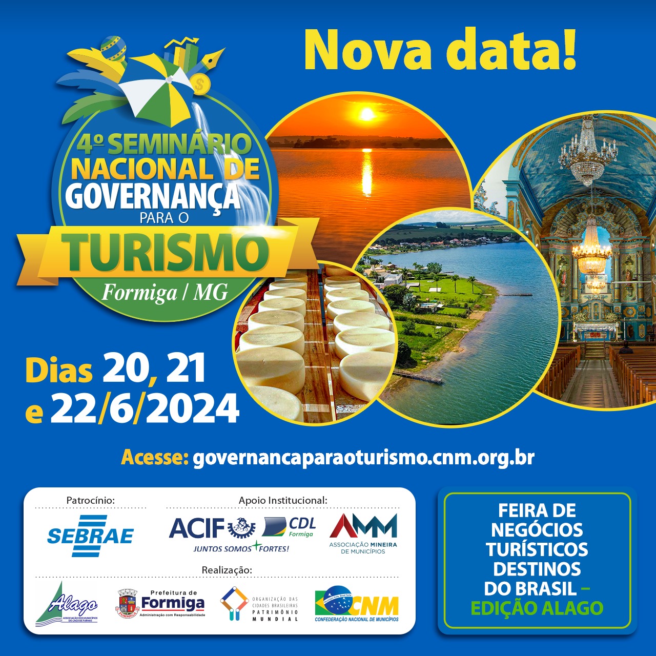 Seminário Nacional de Governança para o Turismo é adiado para 2024